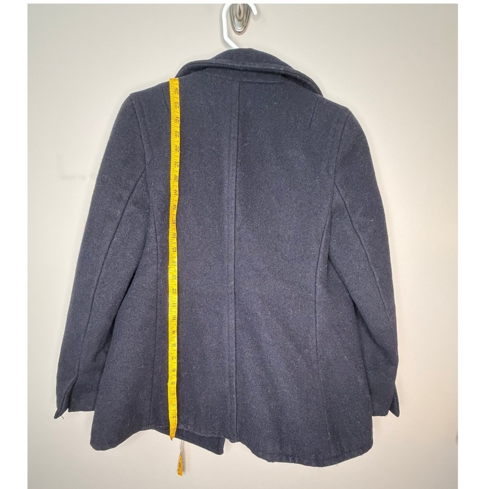 Polo Jeans Co Ralph Lauren Wool Peacoat Navy Double Breasted Jacket - Picture 3 of 6